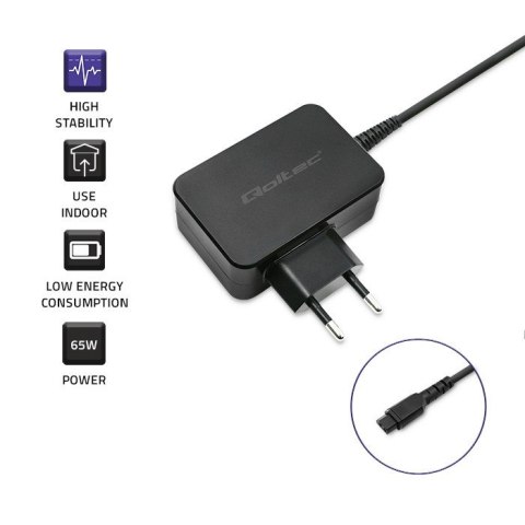 QOLTEC ZASILACZ DO LAPTOPA UNIWERSALNY 65W | +10 WTYCZEK QOLTEC ZASILACZ DO LAPTOPA UNIWERSALNY 65W | +10 WTYCZEK
