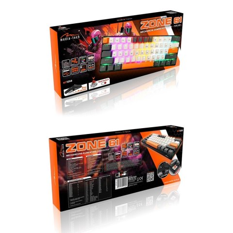 MEDIA-TECH KLAWIATURA MECHANICZNA 60% MT1258 MEDIA-TECH KLAWIATURA MECHANICZNA 60% MT1258
