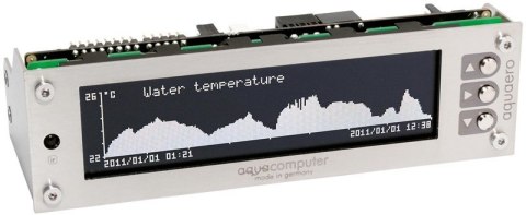 Aqua Computer 53145 regulator prędkości wentylatora LCD Stal nierdzewna Aqua Computer 53145 regulator prędkości wentylatora LCD Stal nierdzewna