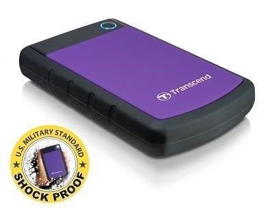 Transcend StoreJet 25H3P (USB 3.0), 2TB zewnętrzny dysk twarde Czarny, Fioletowy Transcend StoreJet 25H3P (USB 3.0), 2TB zewnętrzny dysk twarde Czarny, Fioletowy