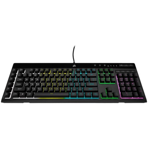 Corsair K55 RGB PRO klawiatura Gaming USB QWERTZ Niemiecki Czarny Corsair K55 RGB PRO klawiatura Gaming USB QWERTZ Niemiecki Czarny