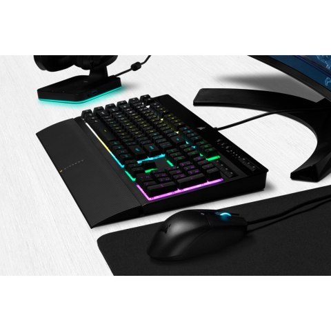 Corsair K55 RGB PRO klawiatura Gaming USB QWERTZ Niemiecki Czarny Corsair K55 RGB PRO klawiatura Gaming USB QWERTZ Niemiecki Czarny