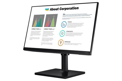 Samsung F24T452FQR 61 cm (24") 1920 x 1080 px monitor LED Czarny Samsung F24T452FQR 61 cm (24") 1920 x 1080 px monitor LED Czarny
