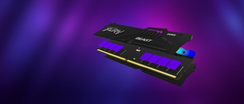 KINGSTON DDR5 32GB 6000MT/s CL30 DIMM (Kit of 2) FURY Beast RGB XMP KINGSTON DDR5 32GB 6000MT/s CL30 DIMM (Kit of 2) FURY Beast RGB XMP