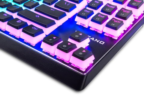 MODECOM VOLCANO LANPARTY PRZEWODOWA KLAWIATURA MECHANICZNA RGB (NIEBIESKI PRZEŁĄCZNIK OUTEMU) PUDDING EDITION, CZARNA MODECOM VOLCANO LANPARTY PRZEWODOWA KLAWIATURA MECHANICZNA RGB (NIEBIESKI PRZEŁĄCZNIK OUTEMU) PUDDING EDITION, CZARNA