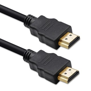 Kabel Qoltec 50407 (HDMI M - HDMI M; 2m; kolor czarny)