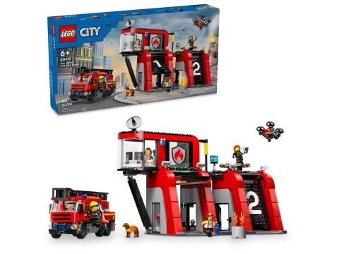 LEGO City 60414 Remiza strażacka z wozem strażackim LEGO City 60414 Remiza strażacka z wozem strażackim
