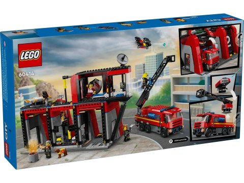 LEGO City 60414 Remiza strażacka z wozem strażackim LEGO City 60414 Remiza strażacka z wozem strażackim