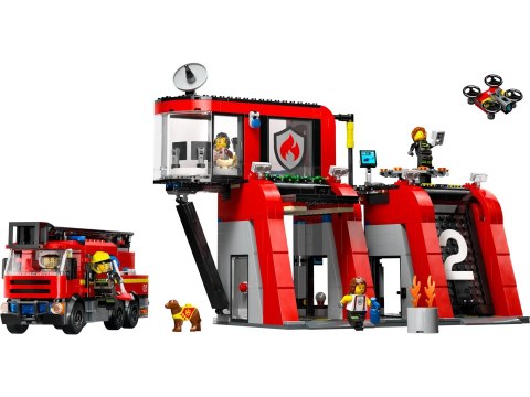 LEGO City 60414 Remiza strażacka z wozem strażackim LEGO City 60414 Remiza strażacka z wozem strażackim