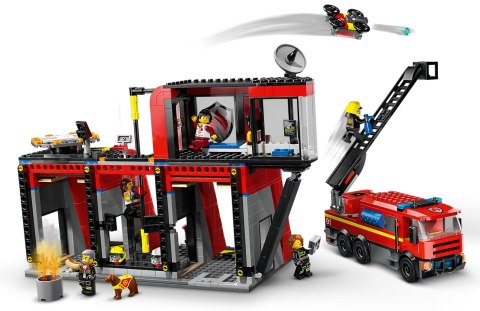 LEGO City 60414 Remiza strażacka z wozem strażackim LEGO City 60414 Remiza strażacka z wozem strażackim