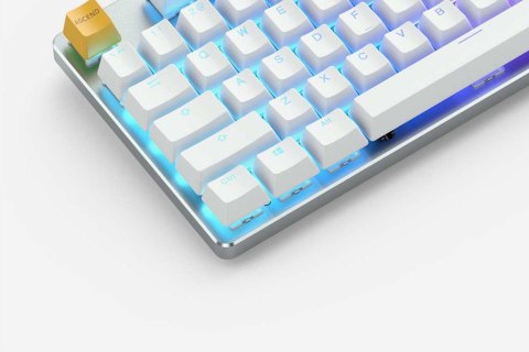 Glorious GMMK TKL White Ice Edition - Gateron Brown, układ amerykański Glorious GMMK TKL White Ice Edition - Gateron Brown, układ amerykański