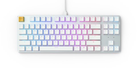 Glorious GMMK TKL White Ice Edition - Gateron Brown, układ amerykański Glorious GMMK TKL White Ice Edition - Gateron Brown, układ amerykański