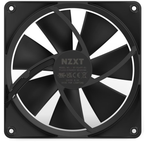 NZXT F140 RGB Obudowa komputera Wentylator 14 cm Czarny 1 szt. NZXT F140 RGB Obudowa komputera Wentylator 14 cm Czarny 1 szt.