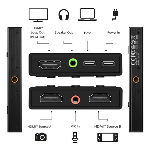 J5create JVA06 karta do przechwytywania video USB 3.2 Gen 1 (3.1 Gen 1) J5create JVA06 karta do przechwytywania video USB 3.2 Gen 1 (3.1 Gen 1)