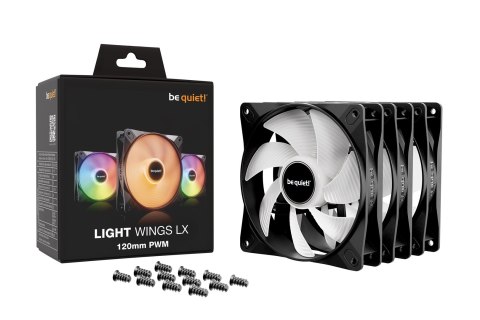 WENTYLATOR BE QUIET! Light Wings LX 120mm PWM Triple Pack WENTYLATOR BE QUIET! Light Wings LX 120mm PWM Triple Pack