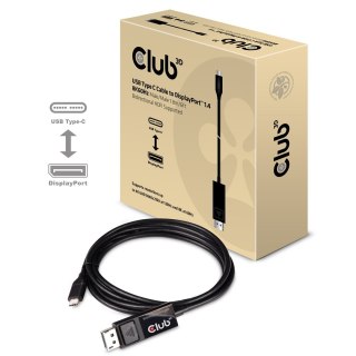 CLUB3D cac-1557 USB C Displayport 1.4 Czarny