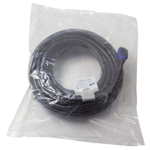 LogiLink CH0067 kabel HDMI 15 m HDMI Typu A (Standard) Czarny