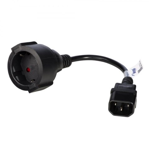 Akyga AK-PC-10A kabel zasilające Czarny 0,15 m CEE7/4 Akyga AK-PC-10A kabel zasilające Czarny 0,15 m CEE7/4