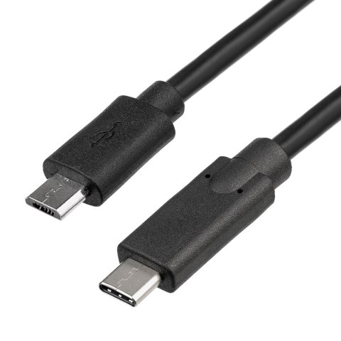 Akyga AK-USB-16 kabel USB 1 m USB 2.0 Micro-USB B USB C Czarny Akyga AK-USB-16 kabel USB 1 m USB 2.0 Micro-USB B USB C Czarny