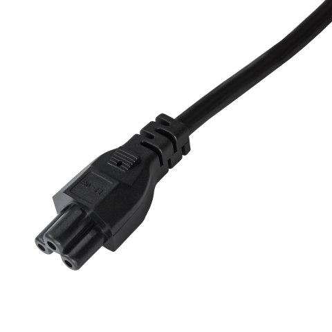 Akyga Power Cord AK-NB-01A for notebooks IEC C5 250V/50Hz 1,5m Czarny CEE7/7 C5 panel Akyga Power Cord AK-NB-01A for notebooks IEC C5 250V/50Hz 1,5m Czarny CEE7/7 C5 panel