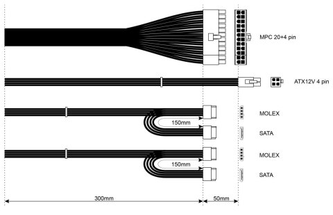 Akyga AK-S1-300 moduł zasilaczy 300 W 20+4 pin ATX SFX Srebrny Akyga AK-S1-300 moduł zasilaczy 300 W 20+4 pin ATX SFX Srebrny