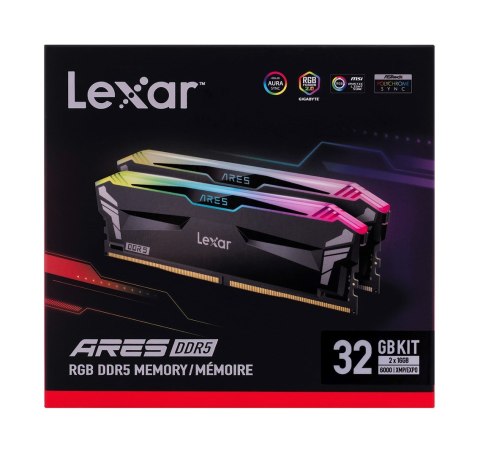 MEMORY DIMM 32GB DDR5-6000/K2 LD5BU016G-R6000GDLA LEXAR MEMORY DIMM 32GB DDR5-6000/K2 LD5BU016G-R6000GDLA LEXAR