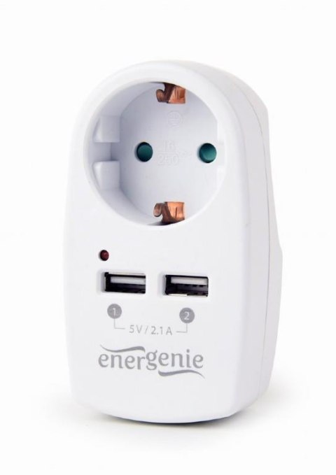 CHARGER USB WITH P/T AC SOCKET/EG-ACU2-02 GEMBIRD CHARGER USB WITH P/T AC SOCKET/EG-ACU2-02 GEMBIRD