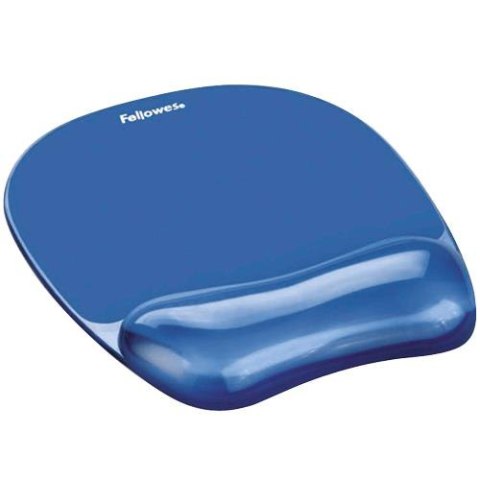 MOUSE PAD CRYSTAL GEL/BLUE 9114120 FELLOWES MOUSE PAD CRYSTAL GEL/BLUE 9114120 FELLOWES