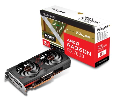 Karta Graficzna SAPPHIRE PULSE AMD Radeon RX 7600 GAMING OC 8G Karta Graficzna SAPPHIRE PULSE AMD Radeon RX 7600 GAMING OC 8G