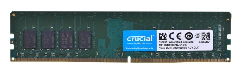 Pamięć Crucial CT16G4DFD824A (DDR4 UDIMM; 1 x 16 GB; 2400 MHz; CL17) Pamięć Crucial CT16G4DFD824A (DDR4 UDIMM; 1 x 16 GB; 2400 MHz; CL17)