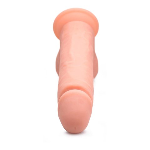 Curve Toys - Wibrujace dildo z jądrami - silikonowe z pilotem zdalnego sterowania - 23 cm