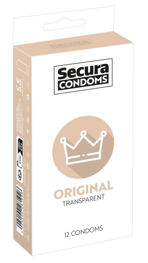 Secura Original - Prezerwatywy Klasyczne Z Wilgotną Powłoką 12pcs Box