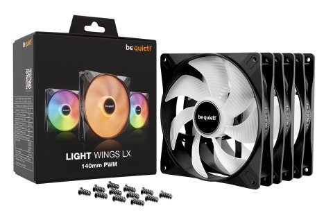 WENTYLATOR BE QUIET! Light Wings LX 140mm PWM Triple Pack WENTYLATOR BE QUIET! Light Wings LX 140mm PWM Triple Pack