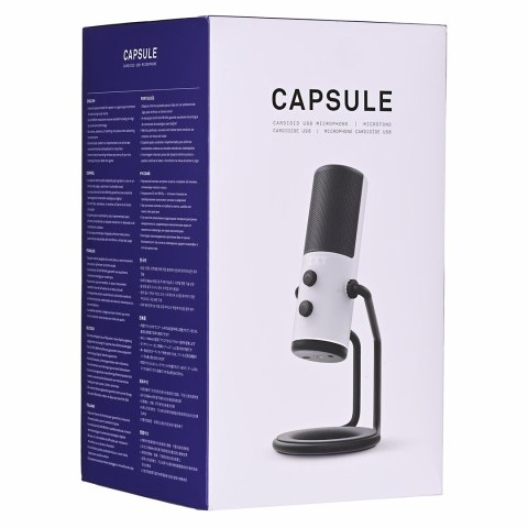 Mikrofon NZXT CAPSULE AP-WUMIC-W1 USB-C Biały Mikrofon NZXT CAPSULE AP-WUMIC-W1 USB-C Biały