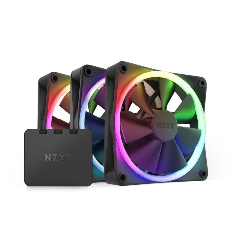 NZXT ZESTAW 3 WENTYLATORÓW F120RGB + KONTROLER (CZARNE) NZXT ZESTAW 3 WENTYLATORÓW F120RGB + KONTROLER (CZARNE)