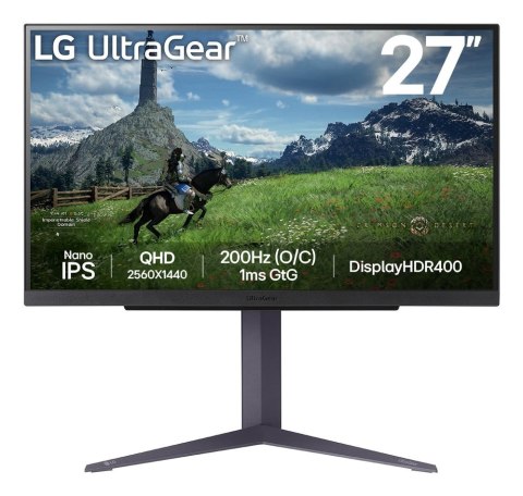 LG 27GS85QX-B monitor komputerowy 68,6 cm (27") 2560 x 1440 px Quad HD LCD Czarny LG 27GS85QX-B monitor komputerowy 68,6 cm (27") 2560 x 1440 px Quad HD LCD Czarny