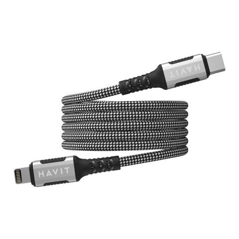 Kabel magnetyczny Havit Typ C-Lightning (czarny) Kabel magnetyczny Havit Typ C-Lightning (czarny)