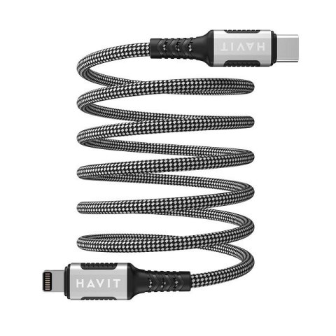 Kabel magnetyczny Havit Typ C-Lightning (czarny) Kabel magnetyczny Havit Typ C-Lightning (czarny)