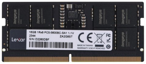 Lexar LD5S16G56C46ST-BGS moduł pamięci 16 GB 1 x 16 GB DDR5 5600 MHz Lexar LD5S16G56C46ST-BGS moduł pamięci 16 GB 1 x 16 GB DDR5 5600 MHz