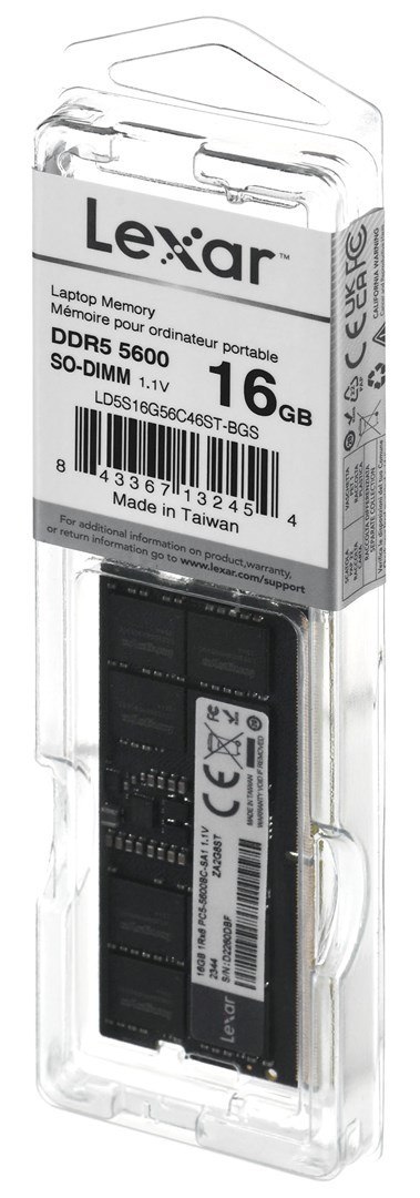 Lexar LD5S16G56C46ST-BGS moduł pamięci 16 GB 1 x 16 GB DDR5 5600 MHz Lexar LD5S16G56C46ST-BGS moduł pamięci 16 GB 1 x 16 GB DDR5 5600 MHz