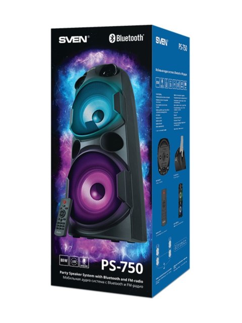 SVEN GŁOŚNIK BLUETOOTH PS-750 SVEN GŁOŚNIK BLUETOOTH PS-750