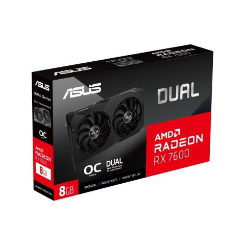 Karta Graficzna ASUS Dual -RX7600-O8G-V2 AMD Radeon RX 7600 8 GB GDDR6 Karta Graficzna ASUS Dual -RX7600-O8G-V2 AMD Radeon RX 7600 8 GB GDDR6