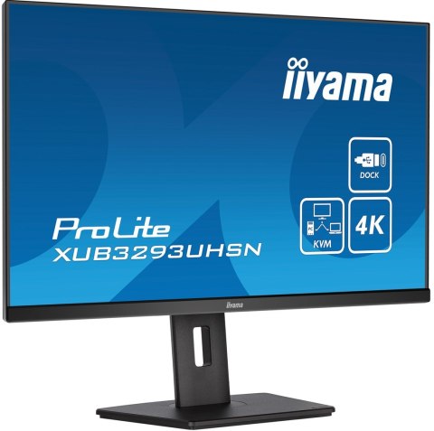 Iiyama ProLite XUB3293UHSN-B5 monitor komputerowy 80 cm (31.5") 3840 x 2160 px 4K Ultra HD LCD Czarny Iiyama ProLite XUB3293UHSN-B5 monitor komputerowy 80 cm (31.5") 3840 x 2160 px 4K Ultra HD LCD Czarny