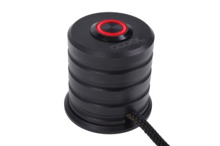 Alphacool Przycisk zasilania z przyciskiem 19mm Podświetlany na czerwono - Głęboka czerń