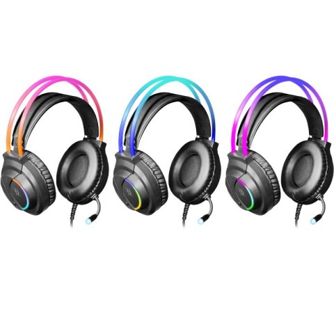 SŁUCHAWKI DEFENDER Z MIKROFONEM FLAME RGB SŁUCHAWKI DEFENDER Z MIKROFONEM FLAME RGB
