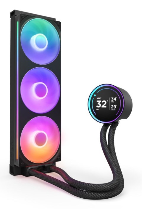 NZXT Kraken Elite 360 RGB Procesor Chłodnica cieczy all-in-one 12 cm Czarny 1 szt. NZXT Kraken Elite 360 RGB Procesor Chłodnica cieczy all-in-one 12 cm Czarny 1 szt.