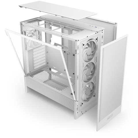NZXT H5 Flow RGB Midi Tower Biały NZXT H5 Flow RGB Midi Tower Biały