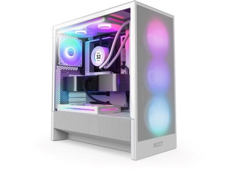 NZXT H5 Flow RGB Midi Tower Biały NZXT H5 Flow RGB Midi Tower Biały