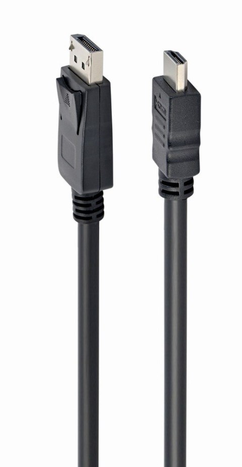 Kabel GEMBIRD CC-DP-HDMI-5M (HDMI M - DisplayPort M; 5m; kolor czarny) Kabel GEMBIRD CC-DP-HDMI-5M (HDMI M - DisplayPort M; 5m; kolor czarny)