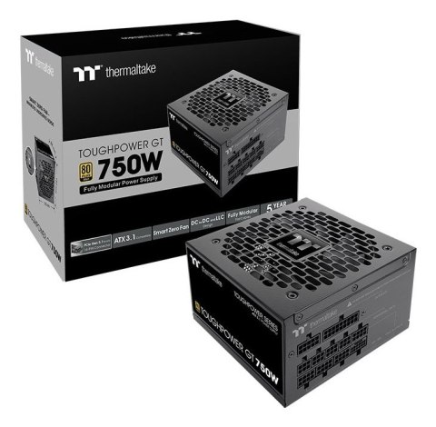 Thermaltake Toughpower Gt moduł zasilaczy 750 W 24-pin ATX ATX Czarny Thermaltake Toughpower Gt moduł zasilaczy 750 W 24-pin ATX ATX Czarny